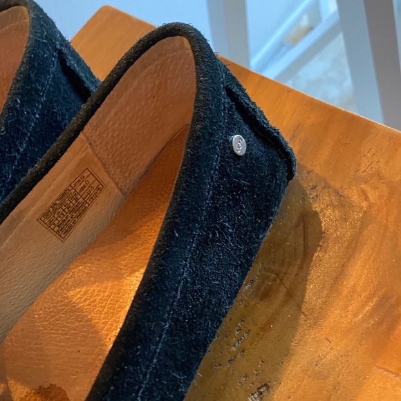 UGG womens Black Suede Loafers sz 9.5 - Picture 5 of 9